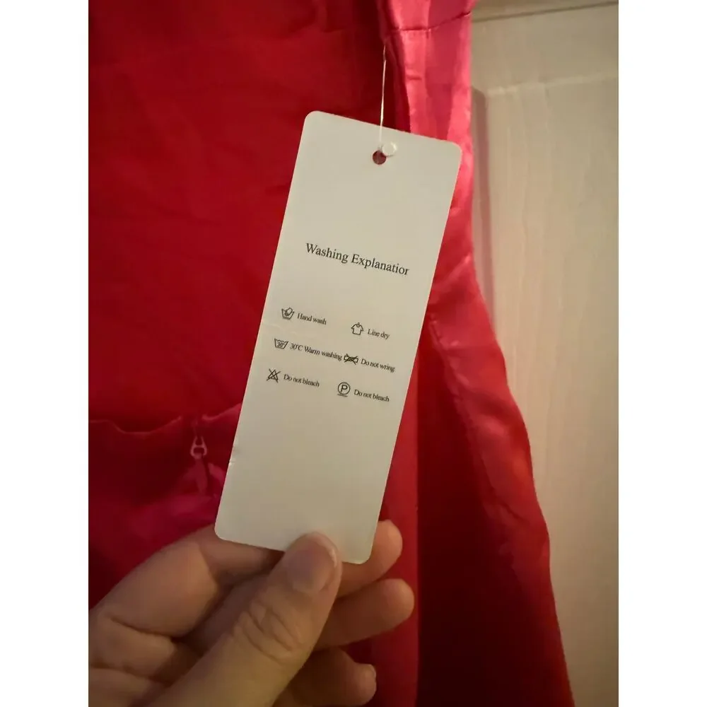 Hot Pink Mini Dress By Wear Your Love Size 0 - Picture 6 of 8